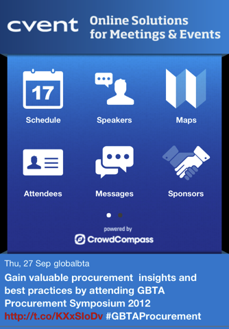 GBTA Procurement Symposium 2012 Mobile App screenshot 2