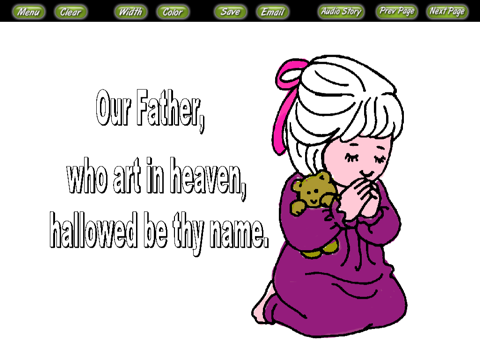 Bible Coloring Stories the Lords Prayer screenshot 2