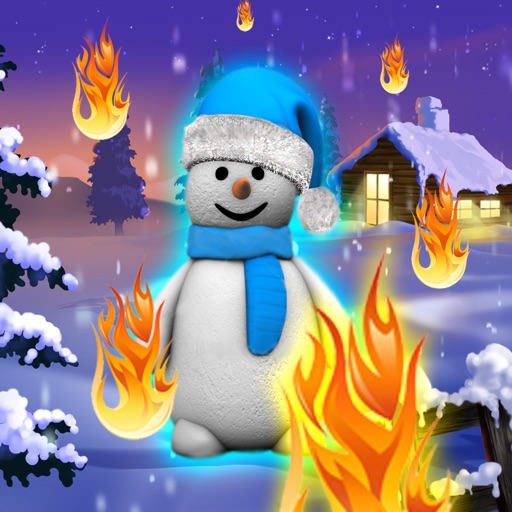 SnowMan Christmas Holiday Adventure : Falling FireBall Attack icon