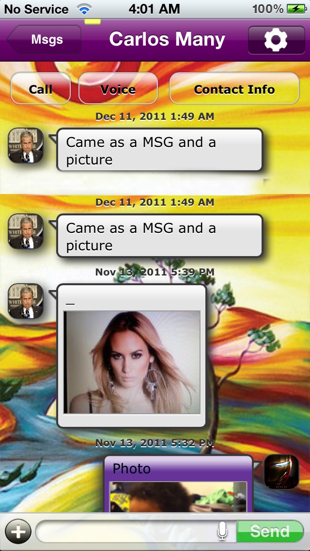 iTim Text MMS Messenger screenshot1