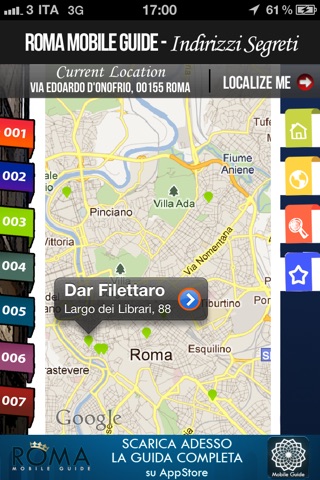 Roma Mobile Guide - Indirizzi Segreti screenshot 2