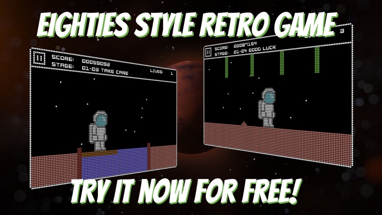 Mars Quest free retro 8-bit C64 game and cult remake of Commodore 64 games