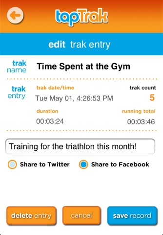 tapTrak screenshot 4