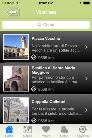 Bergamo city guide screenshot 2
