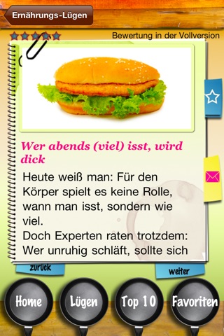 Ernährungs-Lügen Gratis - Irrtümer über gesundes ... screenshot 2