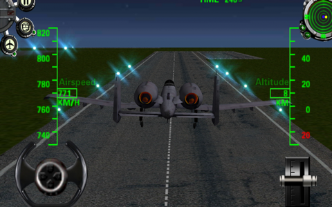 3D Army plane flight simulator screenshot 2