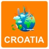 Croatia Off Vector Map - Vector World