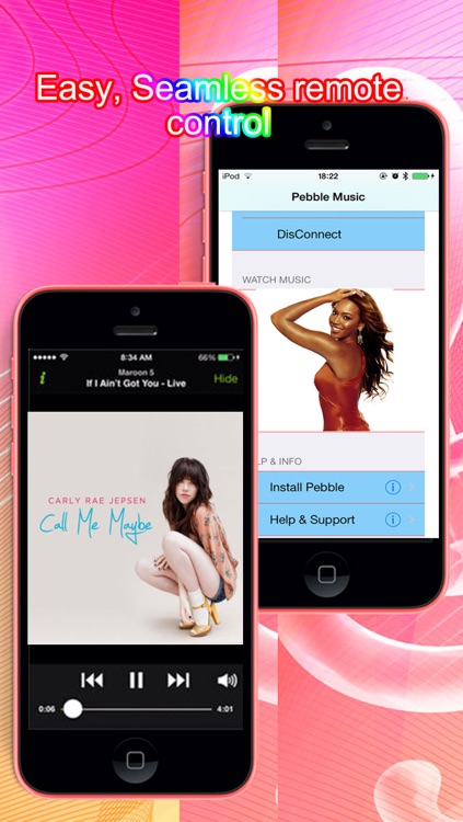 Music for Pebble Smartwatch: Remote Song Control and View