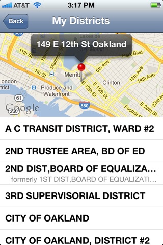 Alameda County District Lookup screenshot 2