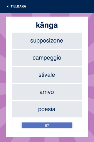 Norstedts italienska quiz screenshot 3