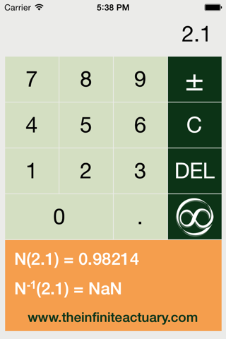 Normal Distribution Calculator screenshot 2