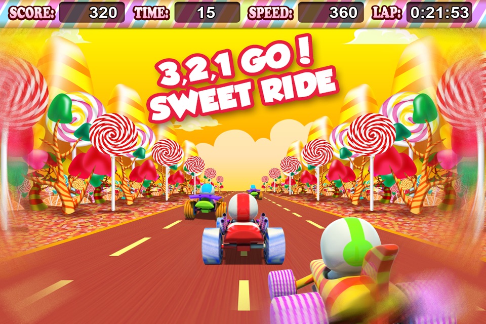 Candy Kart Racing 3D Lite - Speed Past the Opposition Edition! screenshot 2