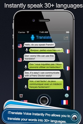 iVoice Translate Instantly Pro screenshot 2