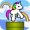 Flappy Rainbow Unicorn Flying
