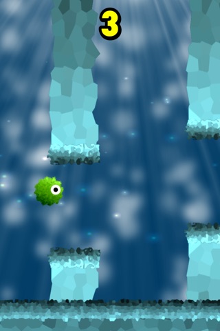 MOSS BALL Diving- Flappy Eyed Moss's Adventure! screenshot 3