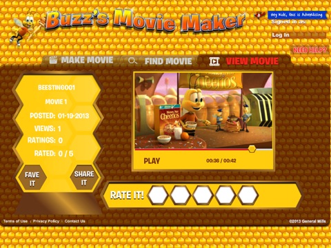 Buzz's Movie Maker screenshot 3