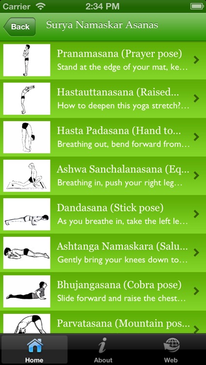 Yoga Sun Salutation App