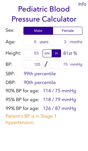 Blood Pressure Chart Age Calculator