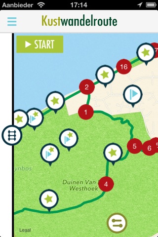 Kustwandelroute screenshot 2