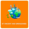 St Vincent and Grenadines Off Vector Map - Vector World