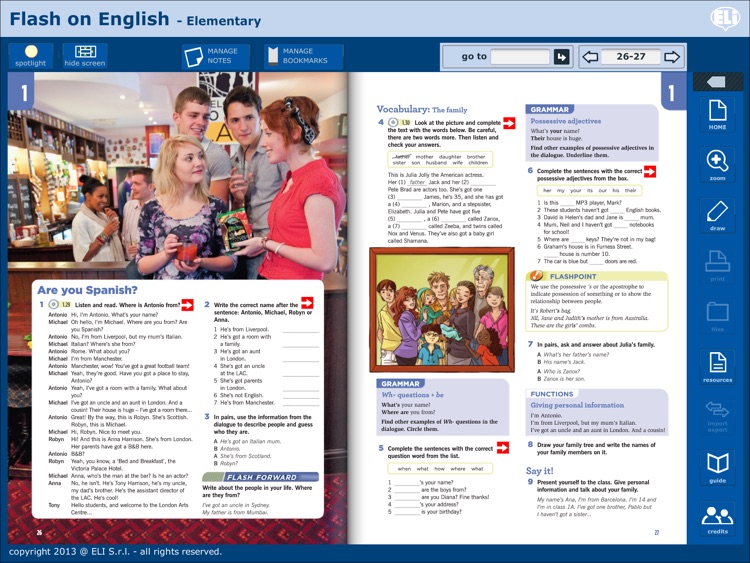 Flash on English Elementary - ELI - Studente