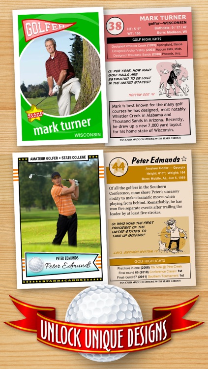 Golf Card Maker - Make Your Own Custom Golf Cards with Starr Cards