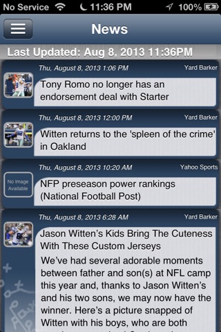 Dallas Football Live screenshot 2