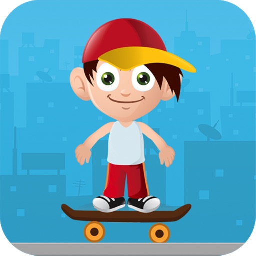 Jack The Jumpy Skateboard Kid - Red cap boy escape game with 8-bit graphics