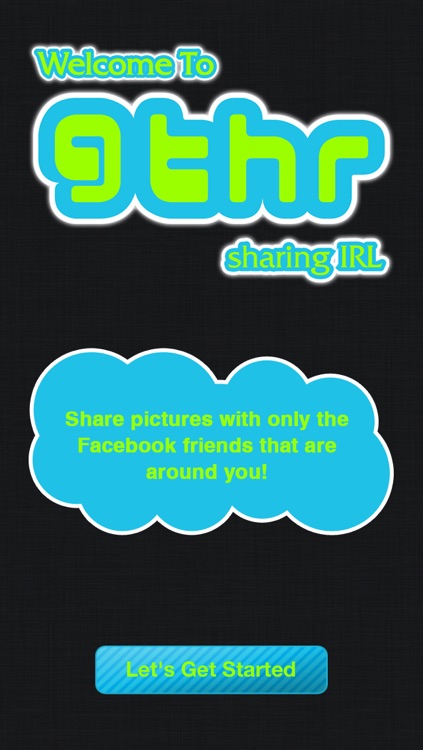 gthr - Helps to share photos with Facebook friends in a location from your phone for free!