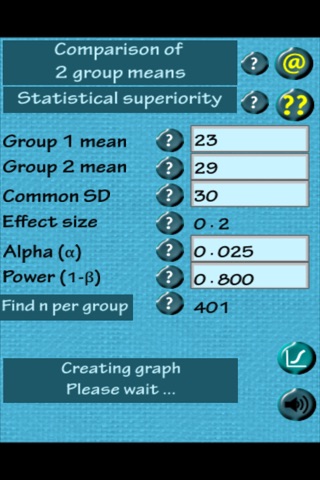 Sample size calculator for clinical research screenshot 2