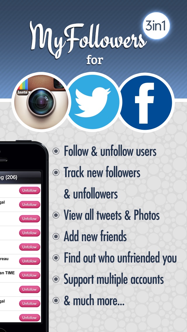 MyFollowers: 3 in 1! Lite App Download - Android APK - 640 x 1136 jpeg 127kB