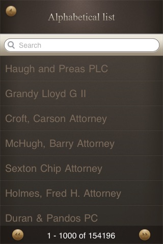Find Lawyer Free - over 150.000 addresses from US screenshot 2