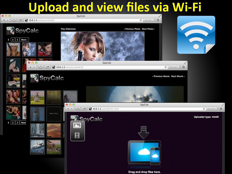 Spy Calc for iPad - Hide pictures, photos, videos, movies