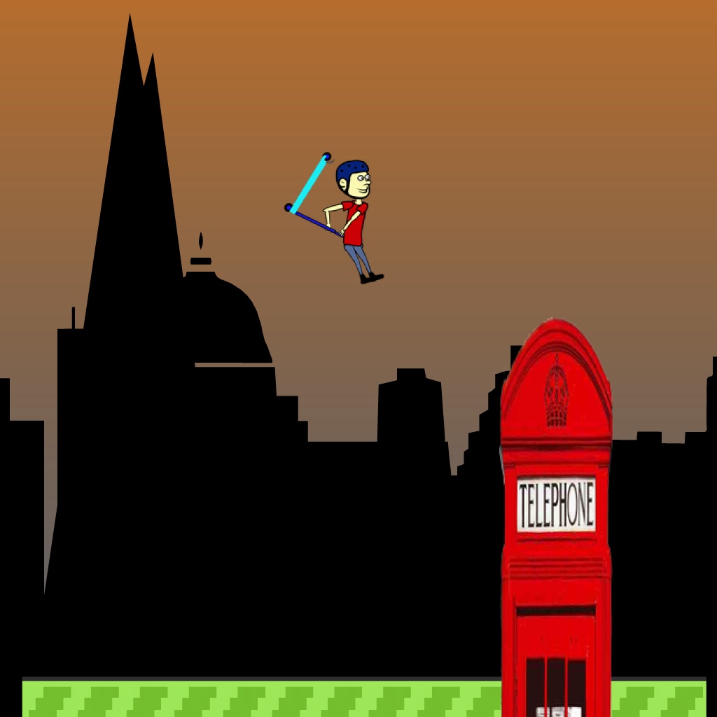 Flappy Scooterman in London