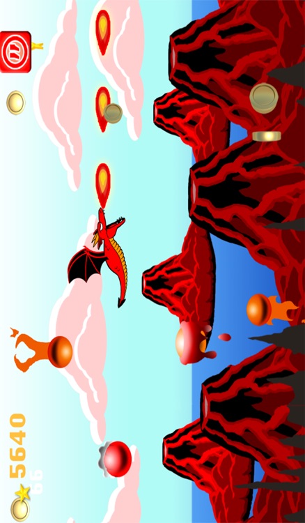 Dragon Vs. Fire Ballz - Free Flying Game screenshot-3