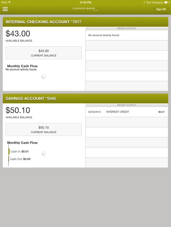 Carson Bank Mobile for iPad