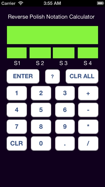 Reverse Polish Calculator