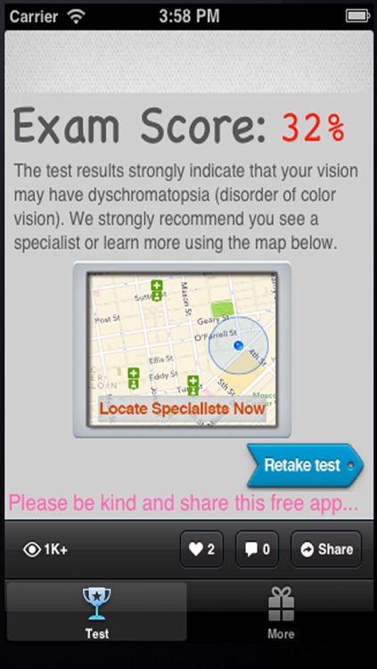 Colorblind Eye Exam