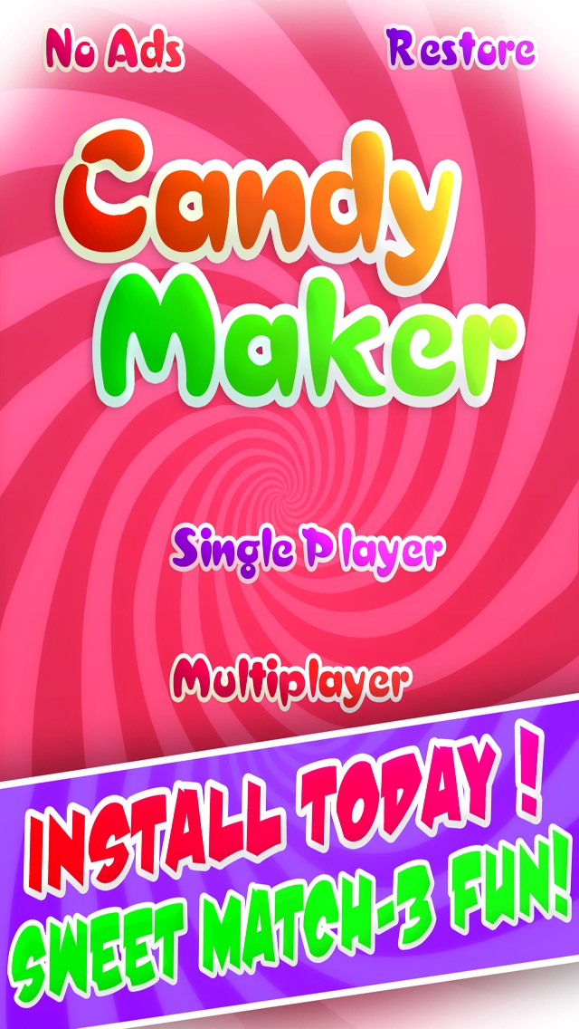 CANDY-MAKER MATCH-3 - FUN CANDIES AND BUBBLES POP PUZZLE GAME HD FREE 1.0 IOS GAME GIẢI TRÍ CANDY-MAKER MATCH-3 - FUN CANDIES AND BUBBLES POP PUZZLE GAME HD FREE 1.0 IOS