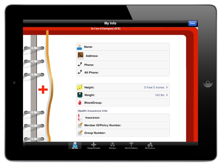 ICE for iPad (In Case of Emergency Info) screenshot-4