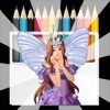 Princess Fairy Tale COLORING:Angel Activity Book