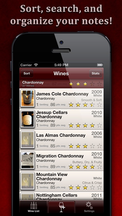 WineAlbum - Wine Tasting Notes