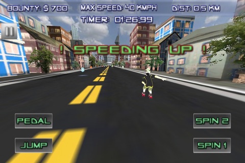 Extreme Roller Skater 3D Free Street Racing Skating Game screenshot 2