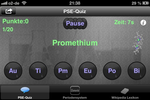 Periodensystem Quiz PSE screenshot 2