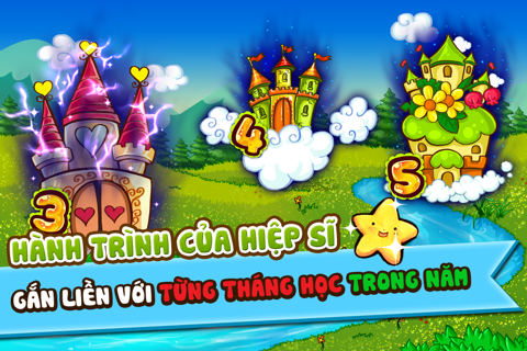 Hiệp Sĩ Toán - giúp trẻ tự học toán lớp 1, 2, 3 screenshot 2