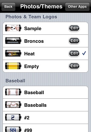 Battery App Sports Themes ( with Photo & Team Logo Import ) screenshot-3