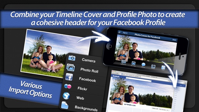 Photo Covers for Facebook LITE: Timeline Editor(圖1)-速報App