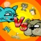 Cat vs Dog is an entertaining game in which these two characters, a dog and a cat, they will face each other in a battle throwing things at each other
