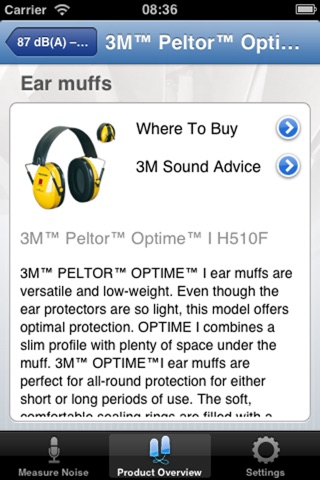 3M™ Optime™ Alert Noise Measurement screenshot 4