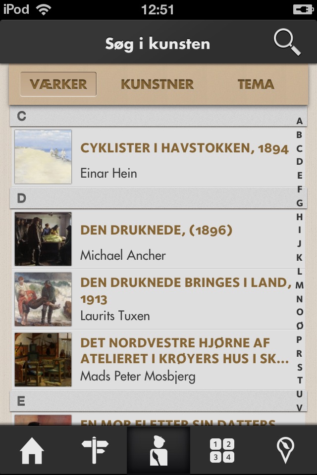 Skagens Museums officielle app screenshot 3